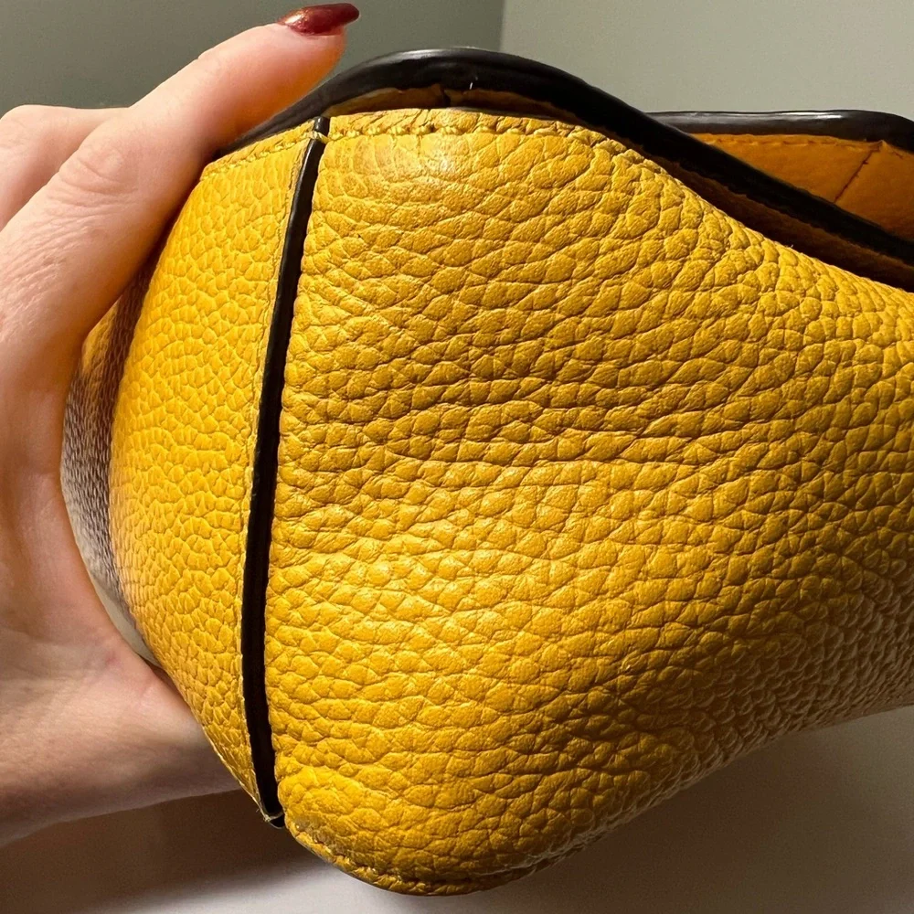 Kate Spade Mustard Yellow Leather Crossbody Bag